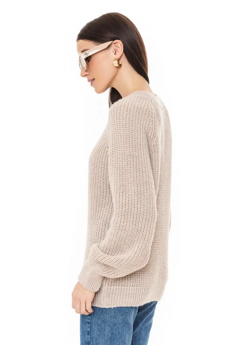 Loose Knit Sweater  Light  beige