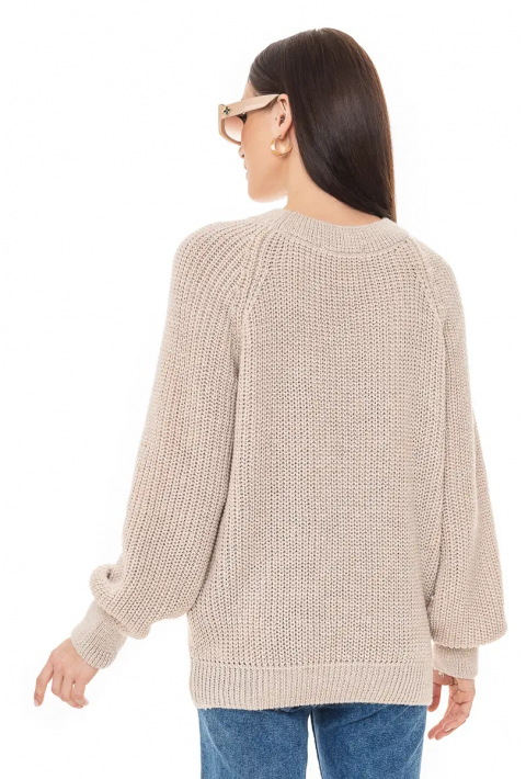 Loose Knit Sweater  Light  beige