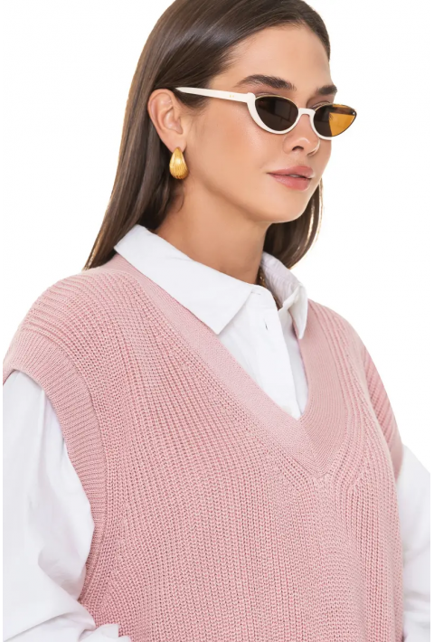 Knit Vest Rose