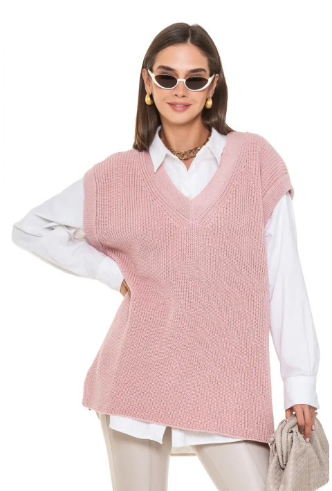 Knit Vest Rose