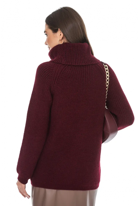 Loose Knit Sweater Bordeaux