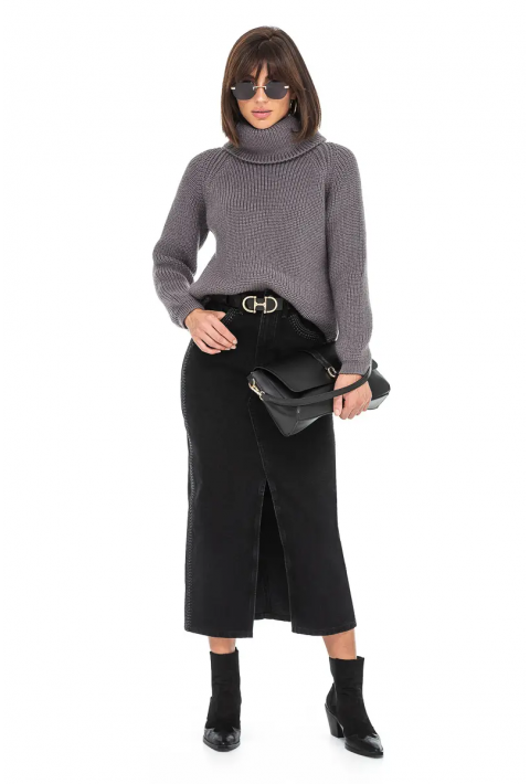 Loose Knit Sweater Grey