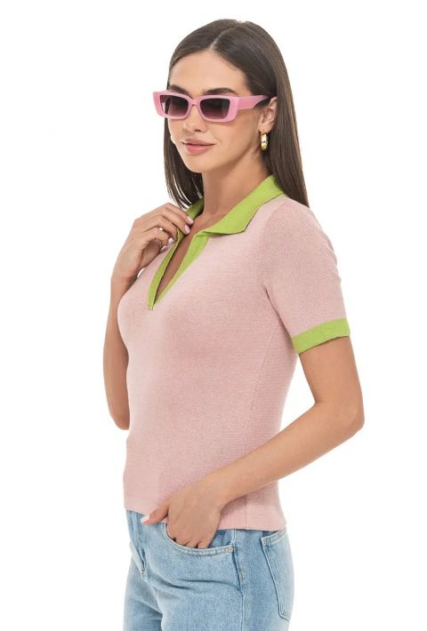 Knit T-Shirt  Rose