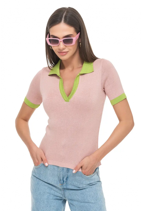 Knit T-Shirt  Rose