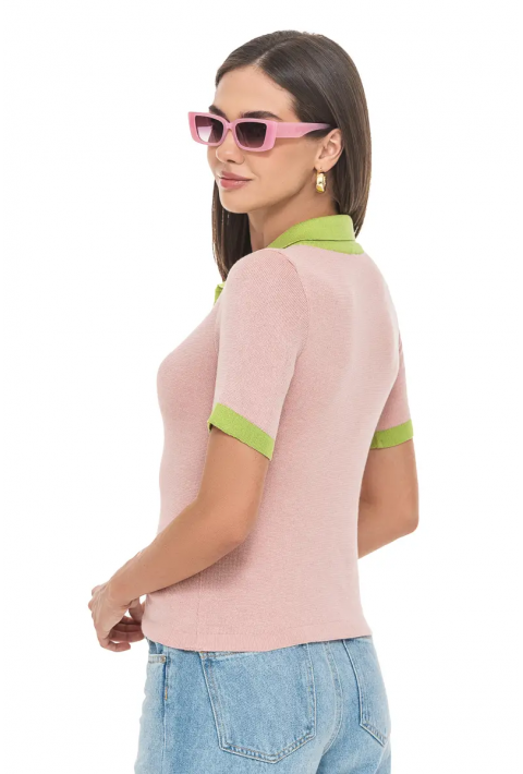Knit T-Shirt  Rose