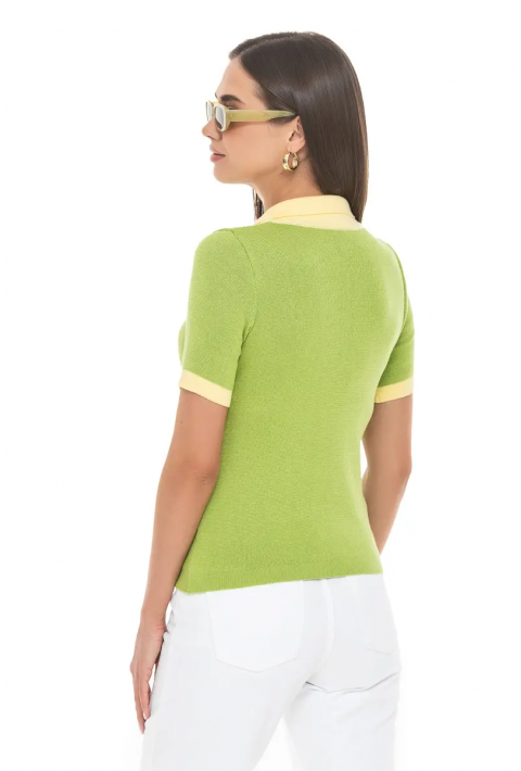 Knit T-Shirt  Light green