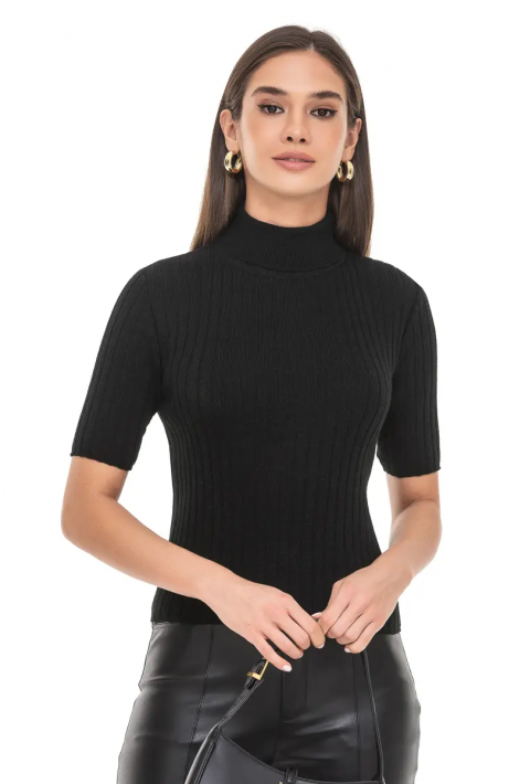 Knit pullover Black
