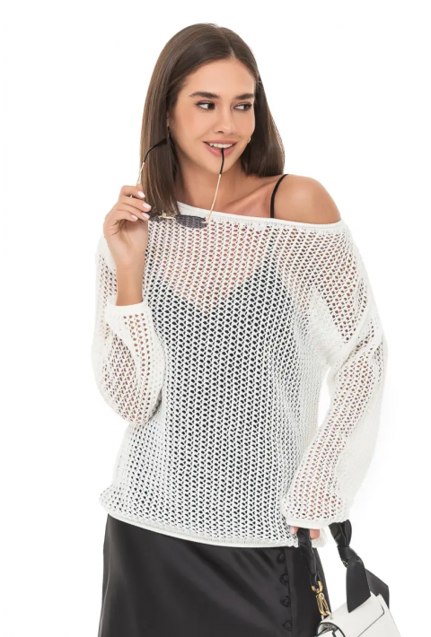 Openwork Knit Sweater