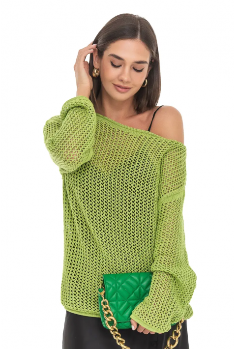 Openwork Knit Sweater