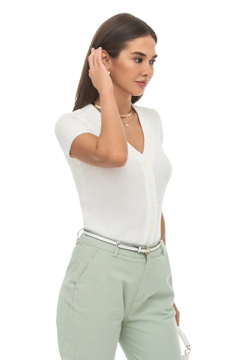 Knit T-Shirt Creme