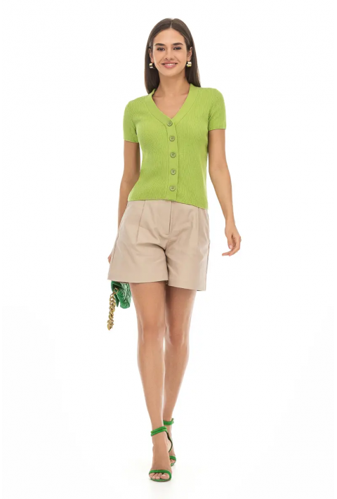 Knit T-Shirt  Light green