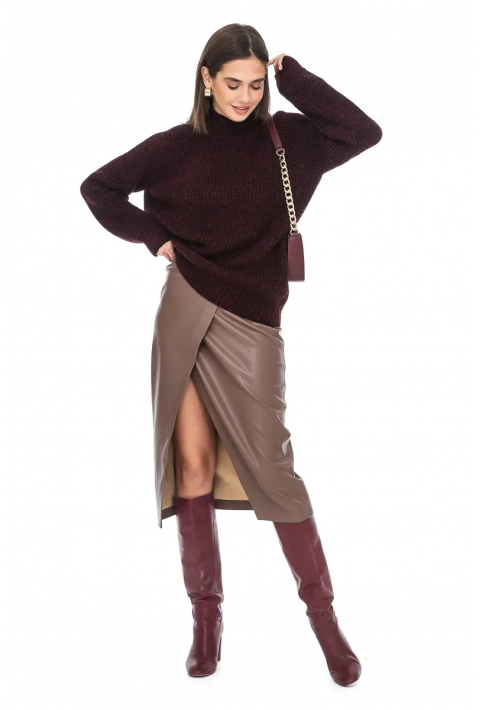 Loose Knit Sweater Bordeaux