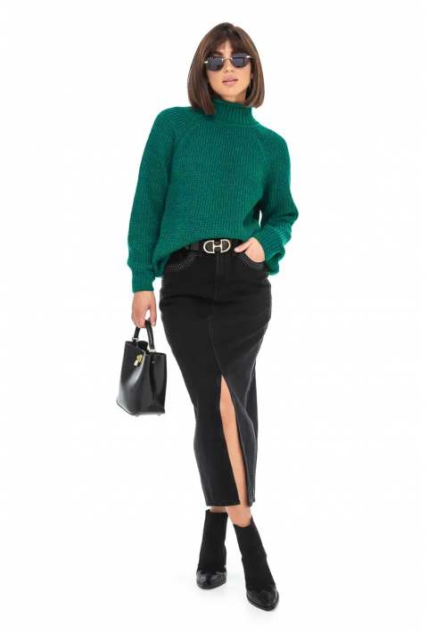 Loose Knit Sweater Dark green