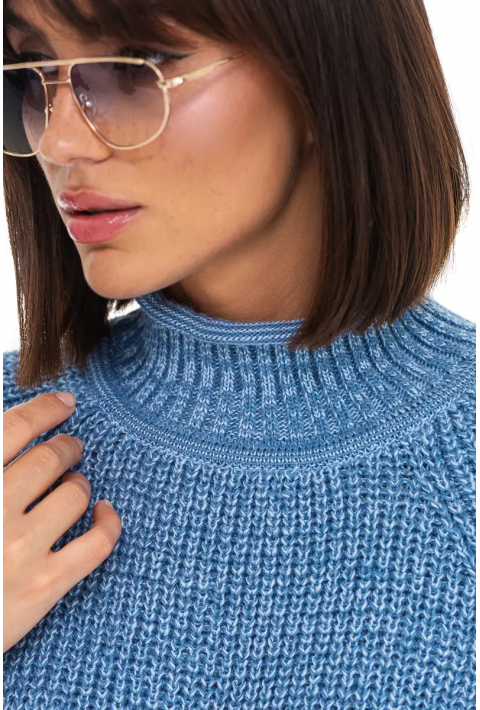 Loose Knit Sweater Blue