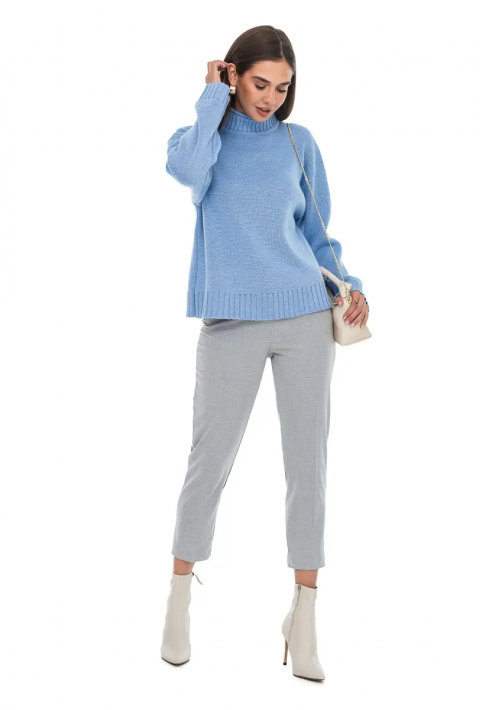 Oversize Knit Sweater Light blue