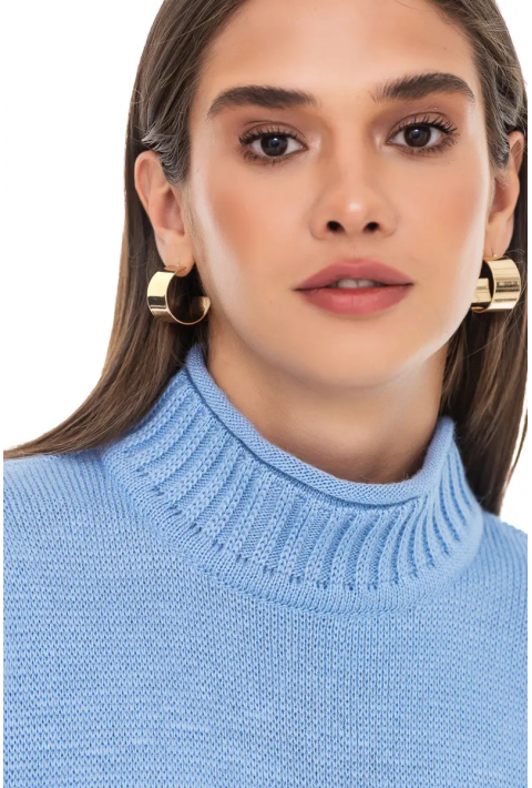 Oversize Knit Sweater Light blue