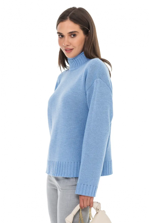 Oversize Knit Sweater Light blue