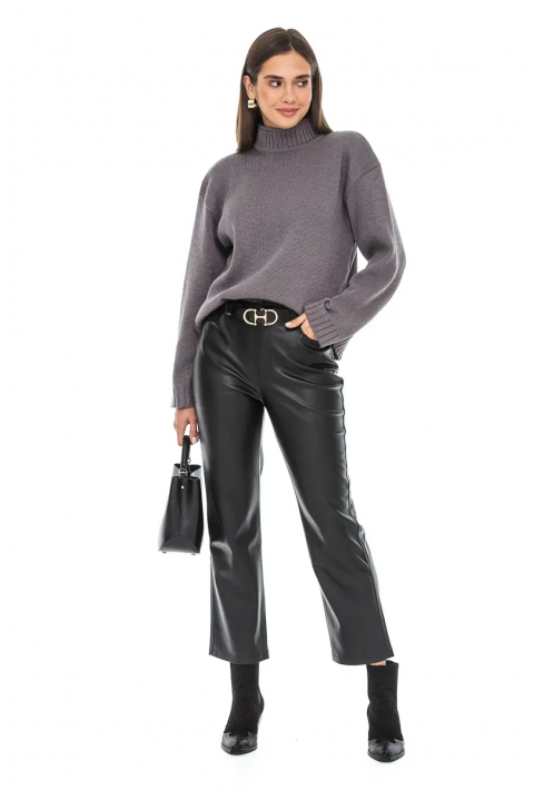 Oversize Knit Sweater Grey