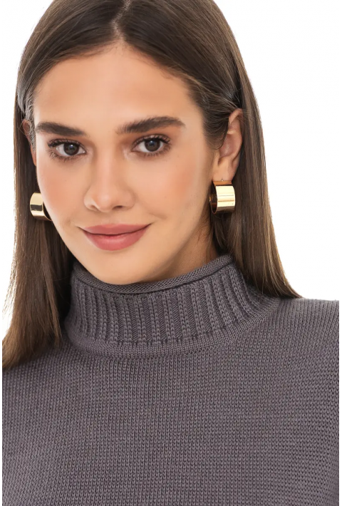 Oversize Knit Sweater Grey