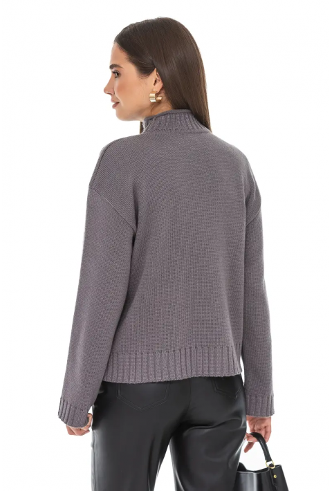 Oversize Knit Sweater Grey