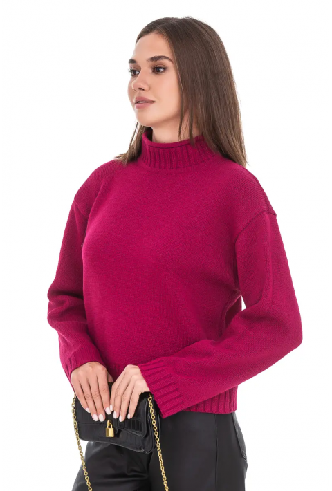 Oversize Knit Sweater Red