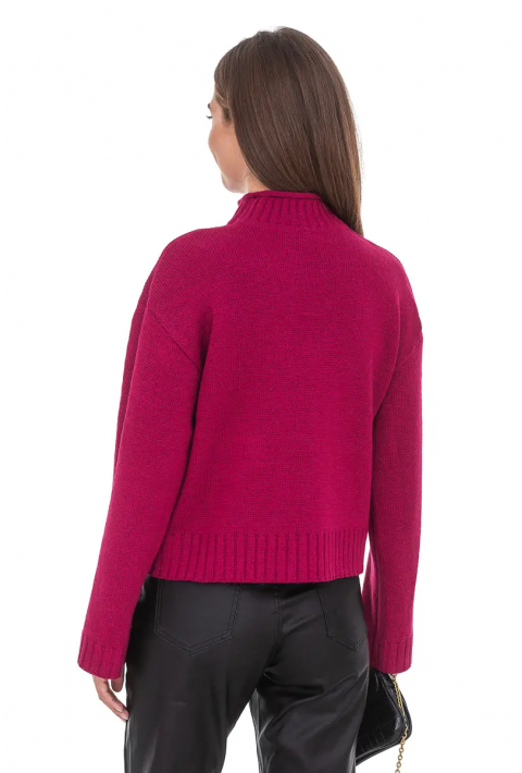 Oversize Knit Sweater Red
