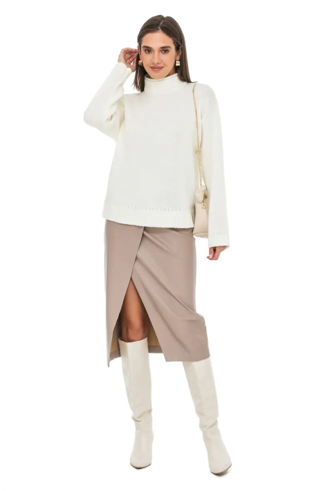 Oversize Knit Sweater Cream
