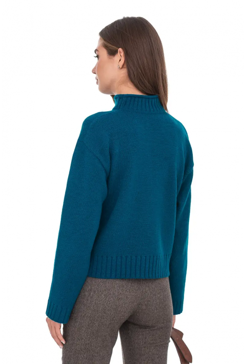 Oversize Knit Sweater Sailor blue