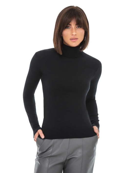 T-neck Knit Jumper
