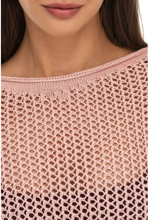  Openwork Summer Dress Rose