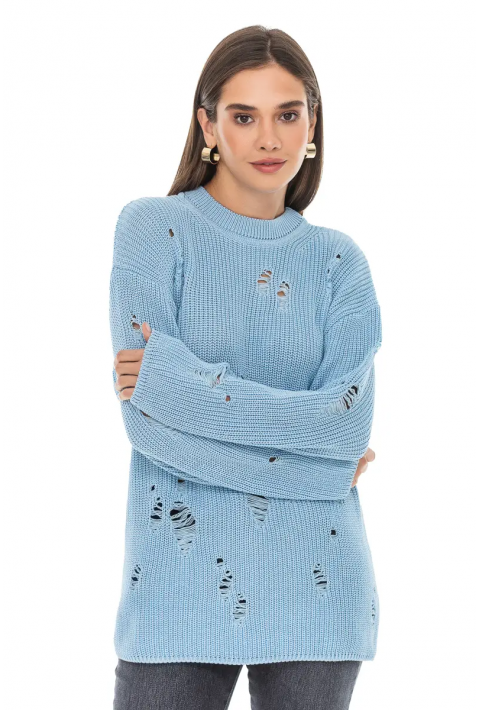  Knit Sweater Light blue