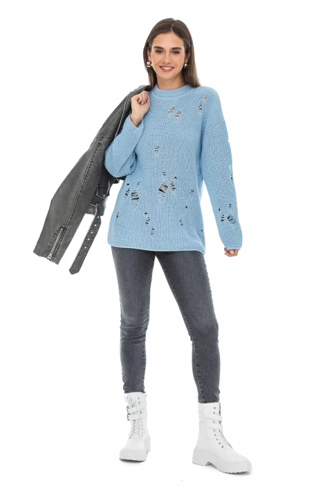  Knit Sweater Light blue