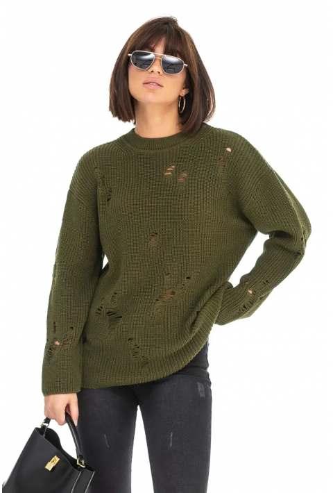  Knit Sweater Army green