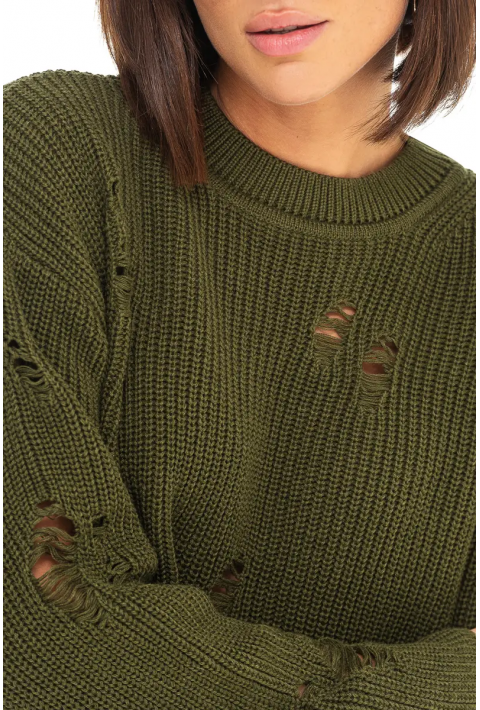  Knit Sweater Army green