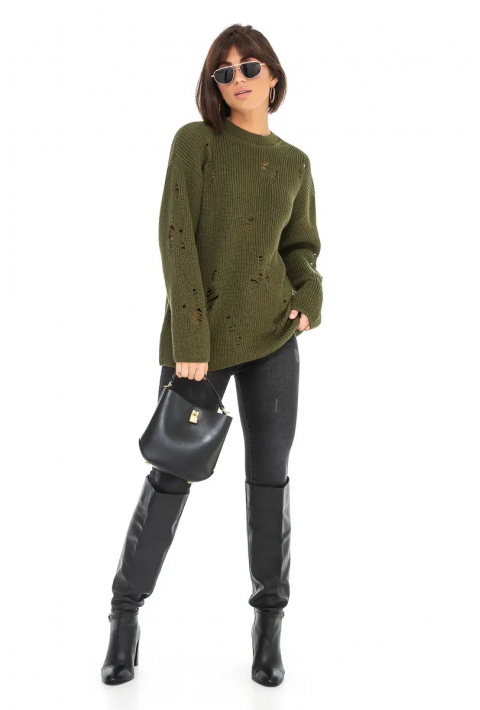  Knit Sweater Army green