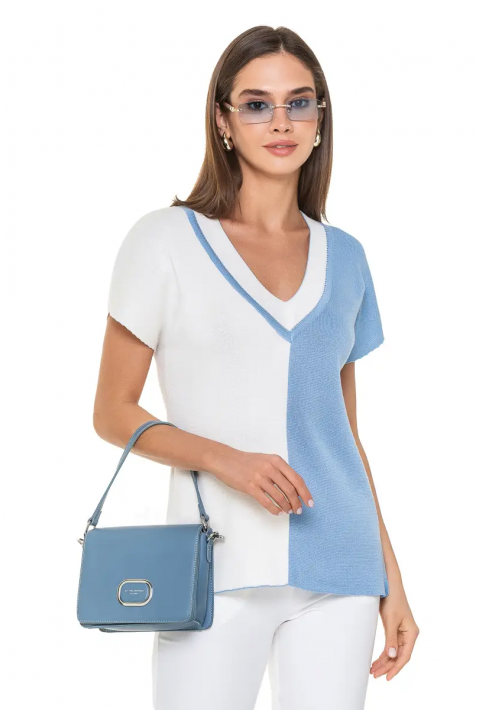Knit T-Shirt Lyseblå