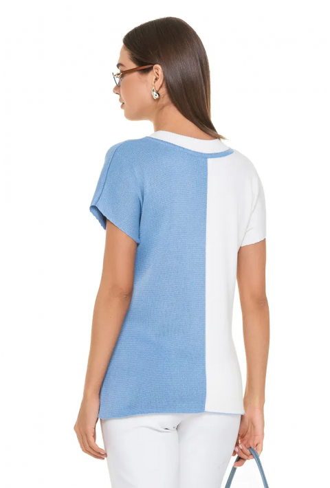 Knit T-Shirt Lyseblå