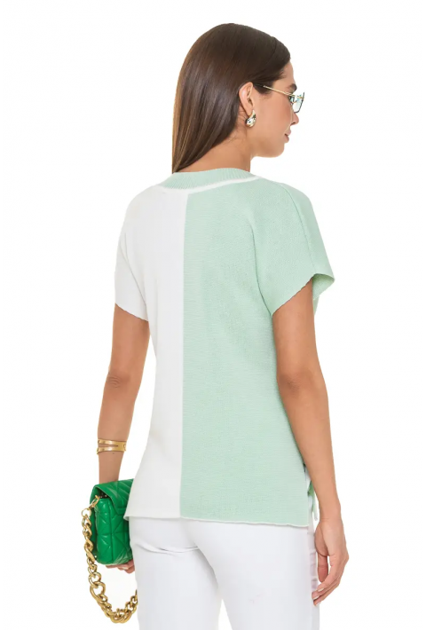 Knit T-Shirt  Light green