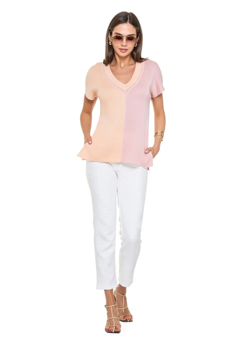 Knit T-Shirt Rose