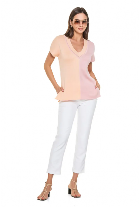 Knit T-Shirt Rose