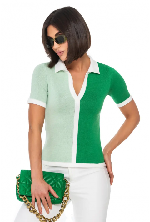 Knit T-Shirt "Polo"