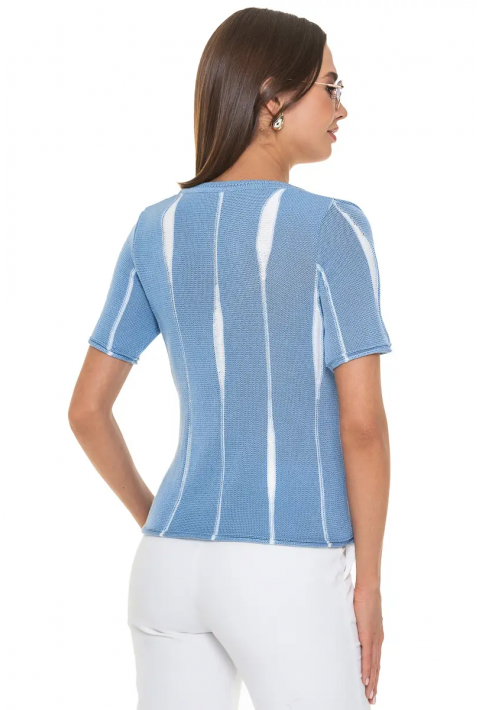 Knit T-Shirt Lyseblå