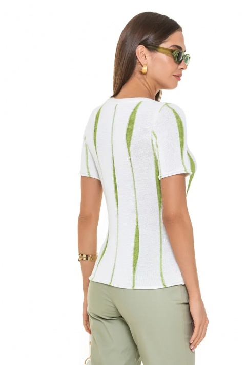 Knit T-Shirt Lysegrøn
