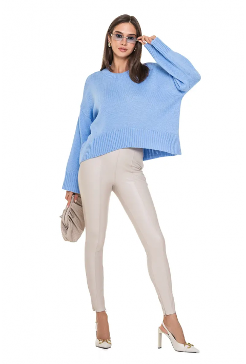 Oversize Knit Sweater Light blue