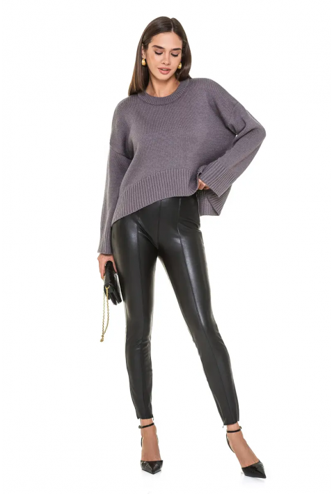 Oversize Knit Sweater Grey