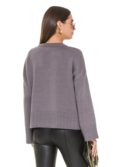 Oversize Knit Sweater Grey