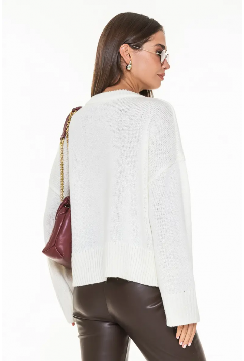 Oversize Knit Sweater Cream