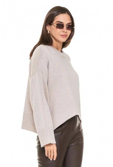 Oversize Knit Sweater Beige