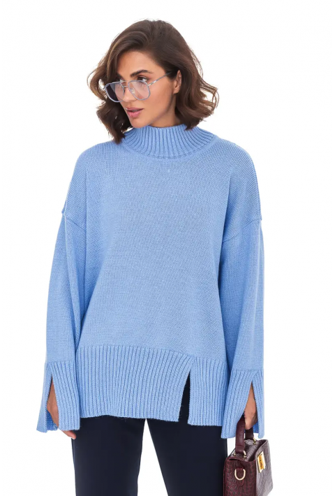 Oversize Knit Sweater Light blue