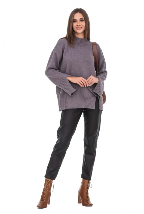 Oversize Knit Sweater Grey